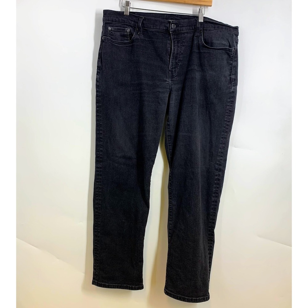 Lucky Brand 363 Vintage Straight Black Wash Denim Jeans Mens W40 L32‎